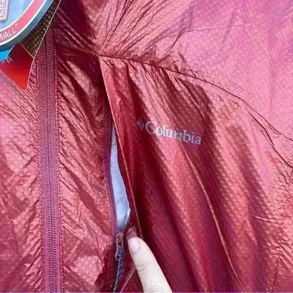 NWT Columbia Women ARCH ROCK DOUBLE WALL ELITE MID JACKET OMNIHEAT Beet 3XL $220 - Picture 12 of 15